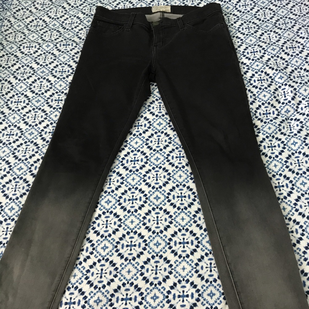Current/Elliott grey ombré crop jeans size 29